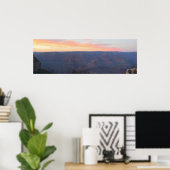 Grand Canyon zonsopgang panorama Poster (Thuiskantoor)
