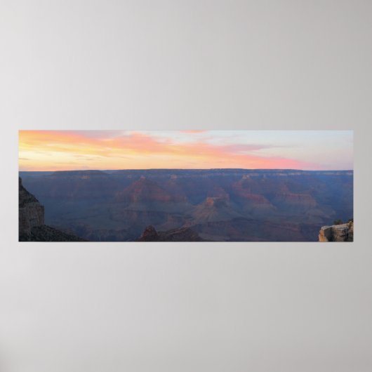 Grand Canyon zonsopgang panorama Poster (Voorkant)