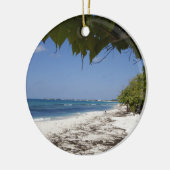 Grand Cayman Beach Keramisch Ornament (Links)
