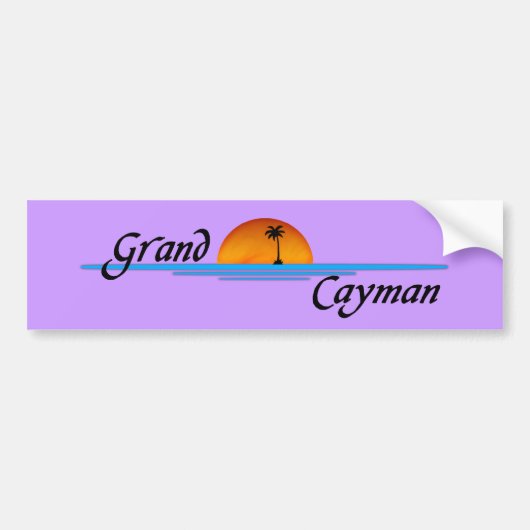 Grand Cayman Bumpersticker (Voorkant)