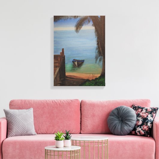 Grand Cayman Canvas Afdruk (Insitu (Woonkamer))