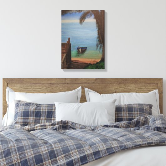 Grand Cayman Canvas Afdruk (Insitu (Slaapkamer))