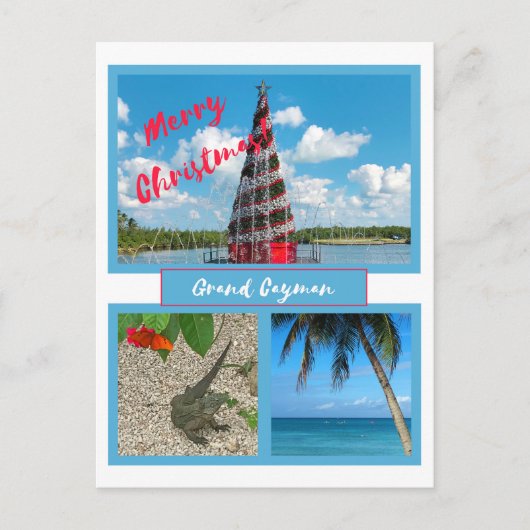 Grand Cayman Christmas Feestdagenkaart (Voorkant)