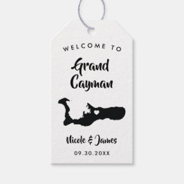 Grand Cayman Island bruiloft welkomsttas Labels, k Cadeaulabel