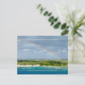 Grand Cayman Island Rainbow Bliss Briefkaart (Staand voorkant)