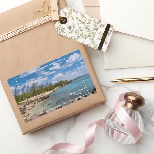 Grand Cayman Island Rechthoekige Sticker (Geschenken)