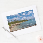 Grand Cayman Island Rechthoekige Sticker (Envelop)
