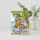 Grand Cayman Island, Rum Point, Briefkaart (Staand voorkant)