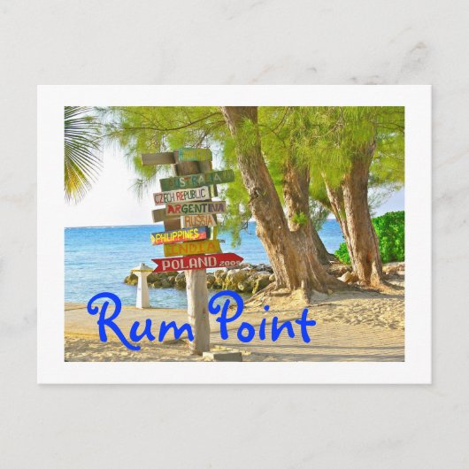 Grand Cayman Island, Rum Point, Briefkaart (Voorkant)