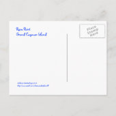 Grand Cayman Island, Rum Point, Briefkaart (Achterkant)