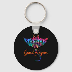 Grand Cayman Islands 2025 Tribal Stingray Family V Sleutelhanger
