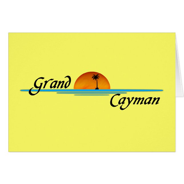 Grand Cayman-kaart (Voorkant Horizontaal)