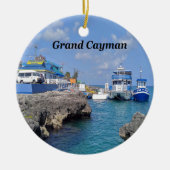 Grand Cayman Keramisch Ornament (Voorkant)