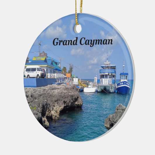 Grand Cayman Keramisch Ornament (Links)