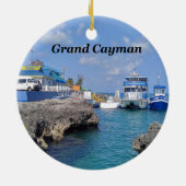 Grand Cayman Keramisch Ornament (Achterkant)