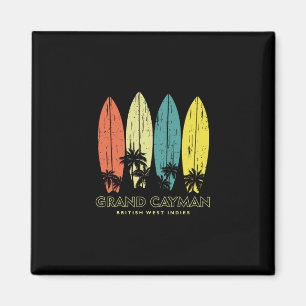 Grand Cayman Retro Surfboards Vintage Jongens Meis Magneet