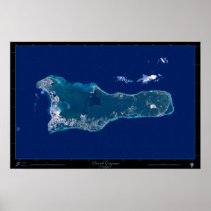 Grand Cayman-satellietposter Poster