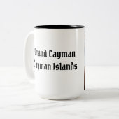 Grand Cayman Tweekleurige Koffiemok (Voorkant links)