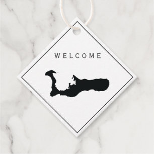 Grand Cayman Welkom Bag Gift Label Weddenschap Wee