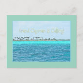 GRAND CAYMAN'S TURKOIS WATER KLOPT! BRIEFKAART (Voorkant)