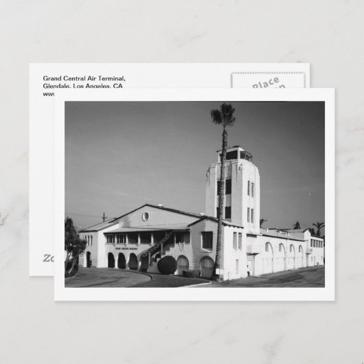 Grand Central Air Terminal, Glendale, Los Angeles, Briefkaart (Voorkant / Achterkant)