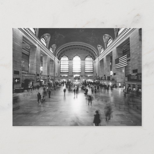 Grand Central Station / Black and White (NYC) Briefkaart (Voorkant)