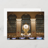 Grand Central Station Clock (New York, NY) Briefkaart (Voorkant / Achterkant)