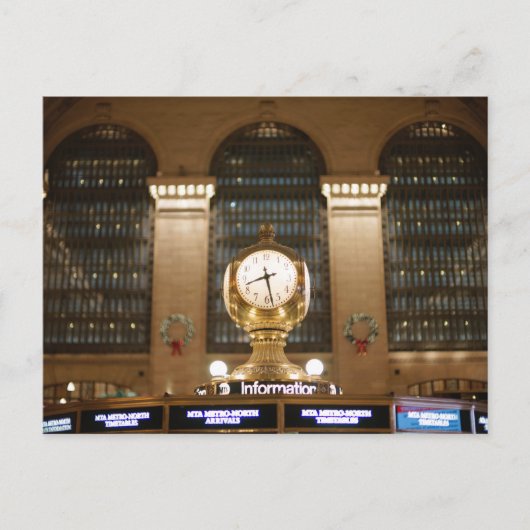 Grand Central Station Clock (New York, NY) Briefkaart (Voorkant)