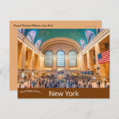 Grand Central Station New York Briefkaart (Voorkant / Achterkant)
