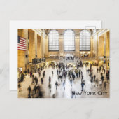 Grand Central Station New York City Briefkaart (Voorkant / Achterkant)