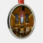 Grand Central Station New York Metalen Ornament (Rechts)