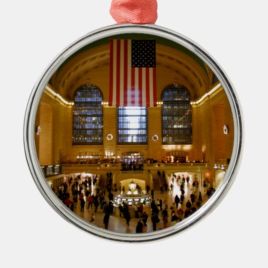 Grand Central Station New York Metalen Ornament (Voorkant)
