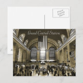 Grand Central Station, NYC Briefkaart (Voorkant / Achterkant)