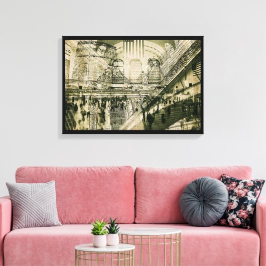 Grand Central Station, NYC, canvas print (Insitu (Woonkamer))