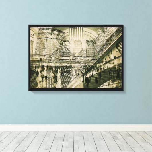 Grand Central Station, NYC, canvas print (Insitu (Houten vloer))