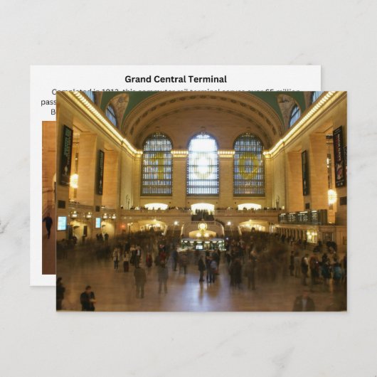 Grand Central Terminal Briefkaart 1 (Voorkant / Achterkant)