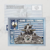 Grand Central Terminal, NYC Briefkaart (Voorkant / Achterkant)