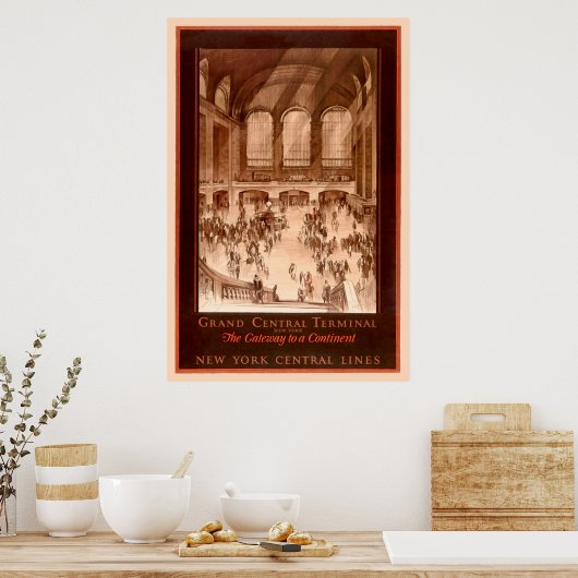 Grand Central Terminal Vintage Poster (Keuken)