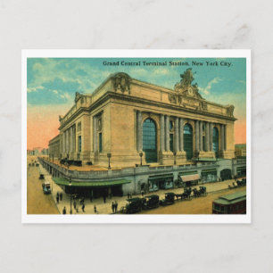 Grand Central Terminal, Vintage van New York Briefkaart