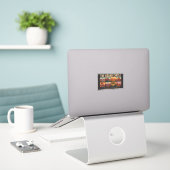 Grand Circle National Parks Landmarks Illustratie Sticker (Laptop op bureau)