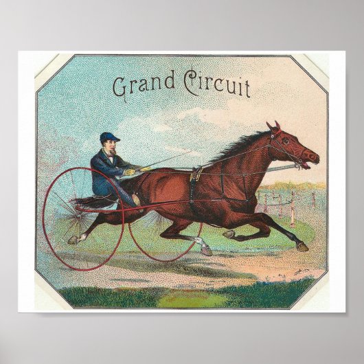 Grand Circuit paardenraces Poster (Voorkant)