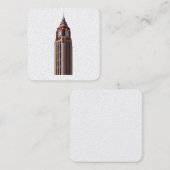  Grand Clock Tower: Art Deco Timekeeper Sticker Vierkante Visitekaartje (Voorkant / Achterkant)