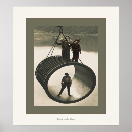 Grand Coulee Dam Poster (Voorkant)