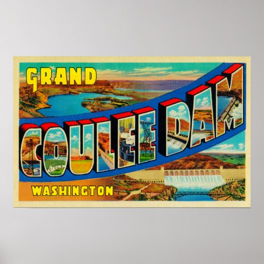 Grand Coulee Dam, Washington 2 Poster (Voorkant)