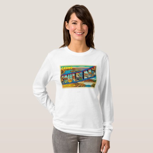 Grand Coulee Dam, Washington 2 T-shirt (Voorkant volledig)