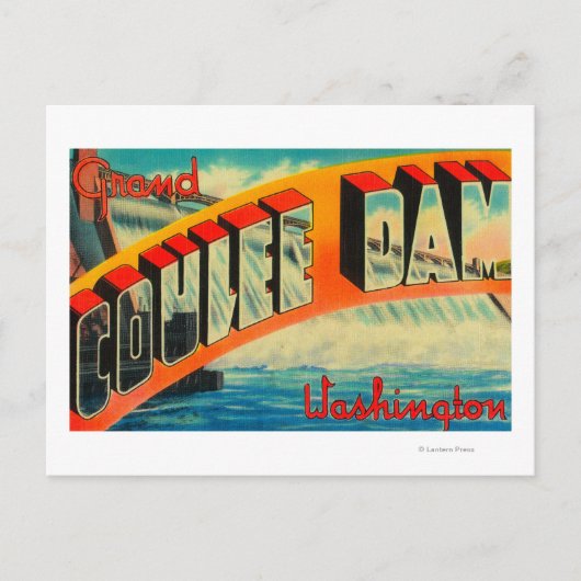 Grand Coulee Dam, Washington Briefkaart (Voorkant)