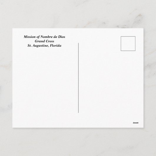Grand Cross St. Augustine, Florida Feestdagenkaart (Achterkant)