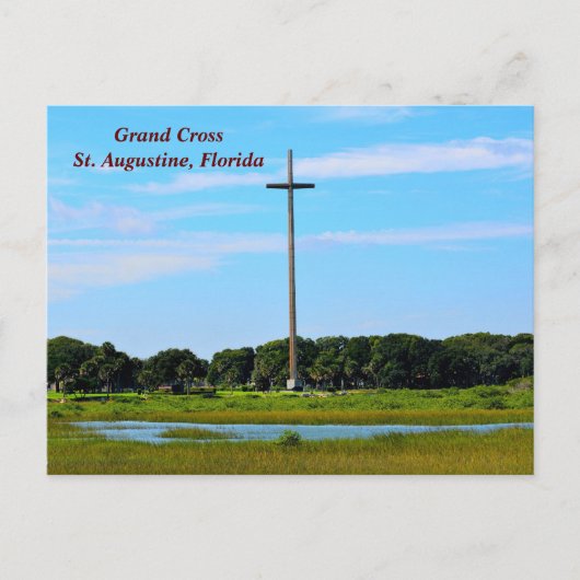 Grand Cross St. Augustine, Florida Feestdagenkaart (Voorkant)