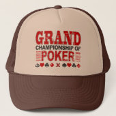 Grand Cup in Poker Trucker Hat Pet (Voorkant)