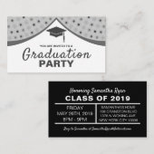 Grand Curtains, Graduation Party Ticket Invitation Informatiekaartje (Voorkant / Achterkant)